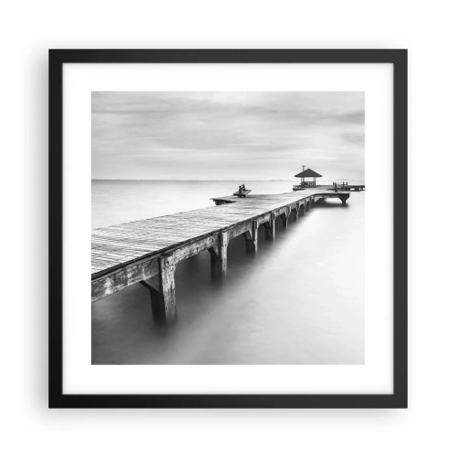 Poster în ramă neagră - În depărtare - 40x40 cm