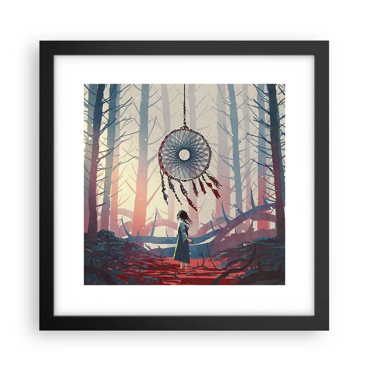 Poster în ramă neagră - Ritualul secret al fericirii - 30x30 cm