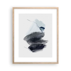 Poster în ramă de stejar deschis - Intensitate și mișcare - 40x50 cm