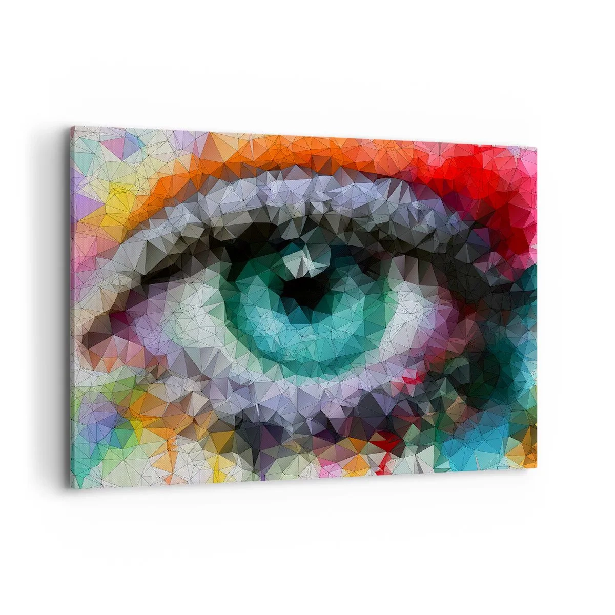 Tablou pe pânză - Strălucire cristalină a ochilor - 100x70 cm