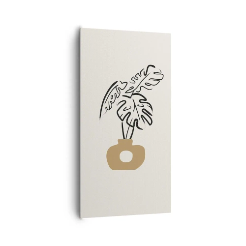 Tablou pe pânză - Monstera - decorarea casei - 65x120 cm