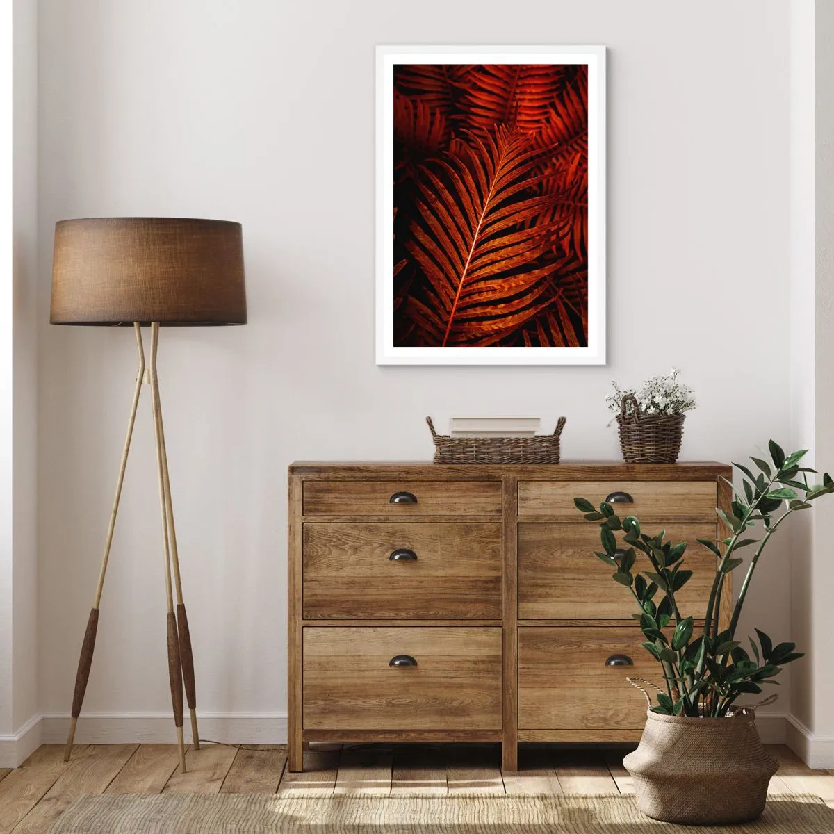 Poster în ramă albă - Ardoarea vieții - 61x91 cm