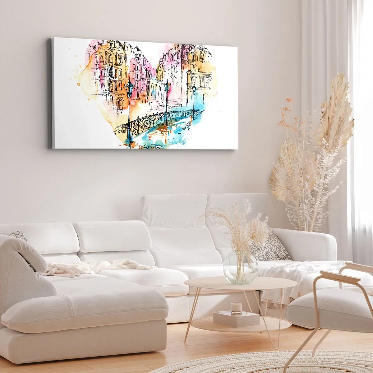 Tablou pe pânză - Inima orașului - 160x50 cm