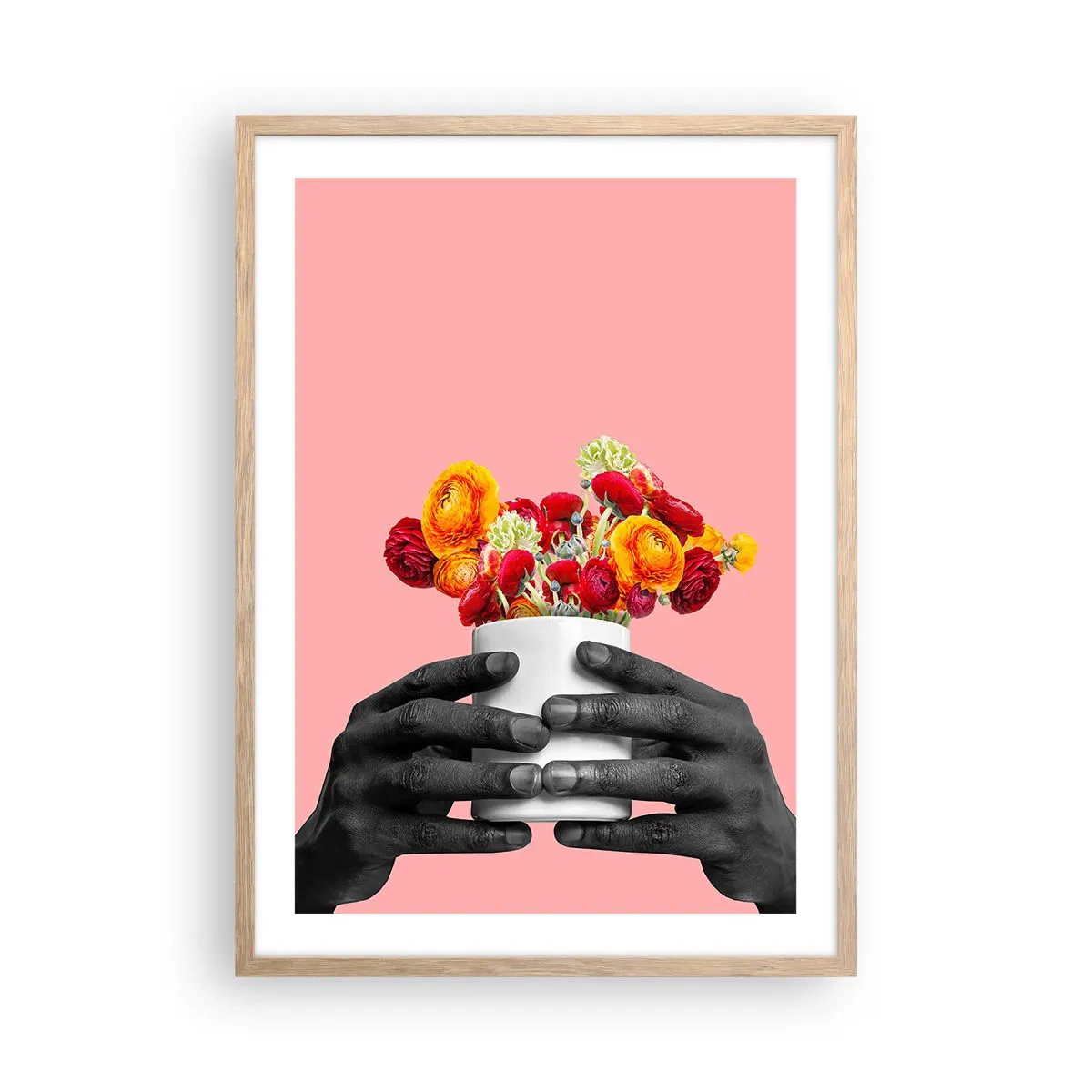 Poster în ramă de stejar deschis - Apoteoza vieții - 50x70 cm