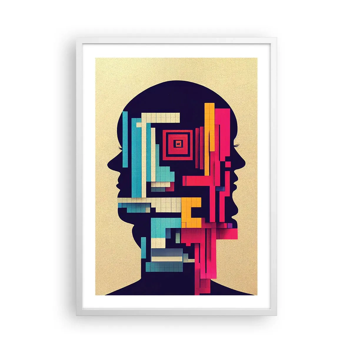 Poster în ramă albă - Legături noi - 50x70 cm