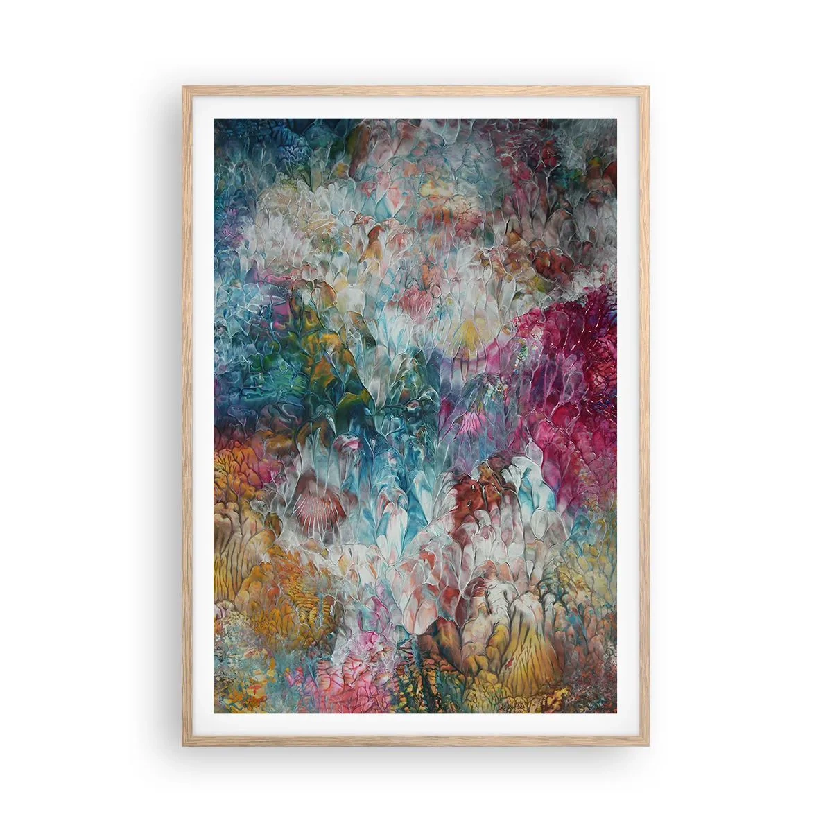 Poster în ramă de stejar deschis - În plină înflorire - 70x100 cm