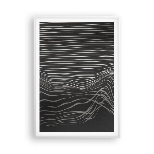 Poster în ramă albă - Ritm și accent - 70x100 cm