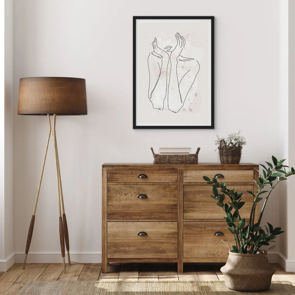 Poster în ramă neagră - Un moment pentru vis - 61x91 cm