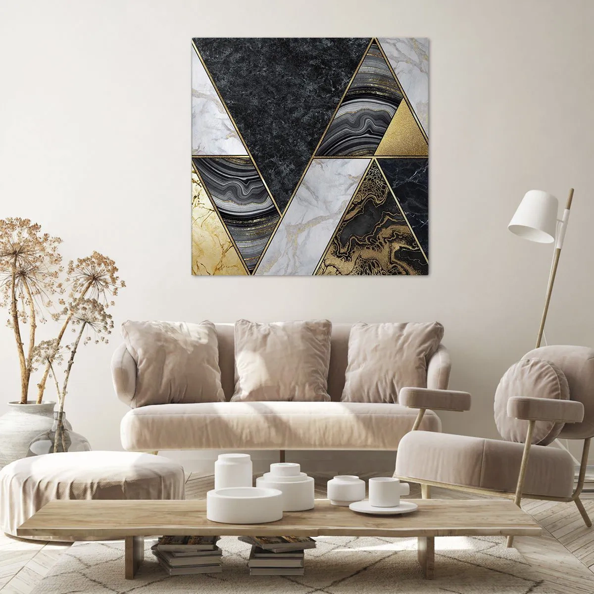 Tablou pe pânză - Piatră cu piatră - 40x40 cm