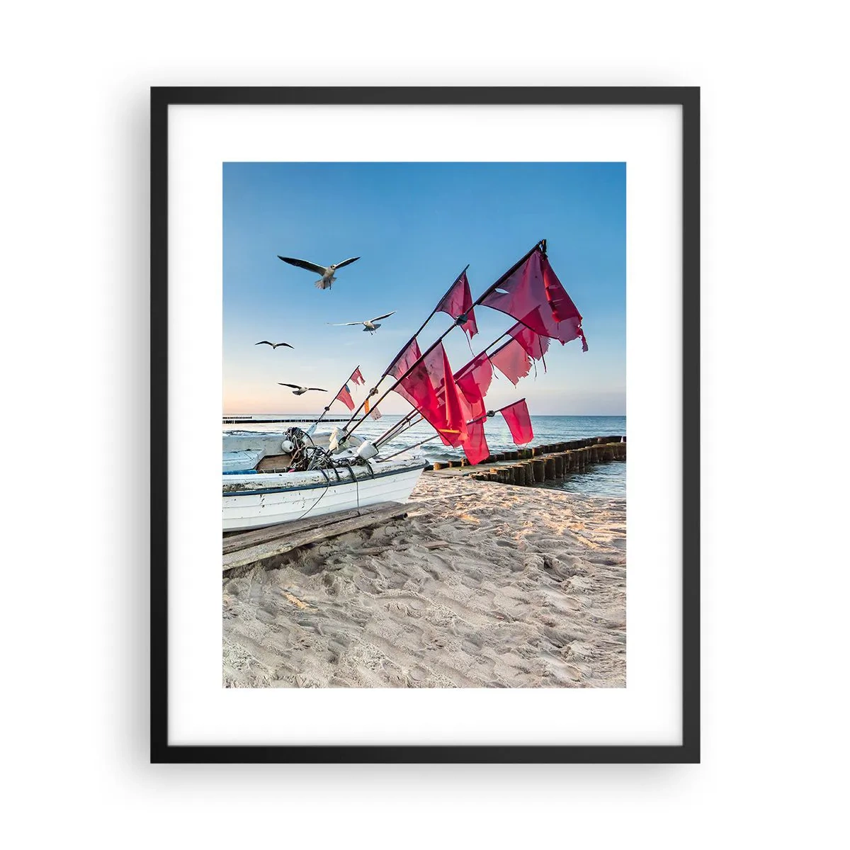 Poster în ramă neagră - O odihnă binemeritată - 40x50 cm