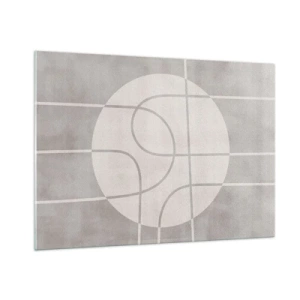 Tablou pe sticlă - Circular și drept înainte - 100x70 cm