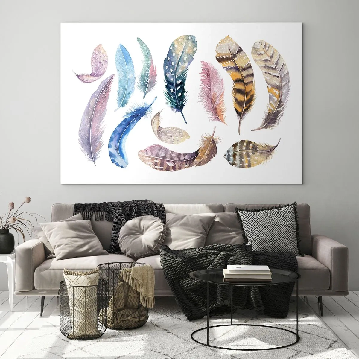 Tablou pe sticlă - Ușoare și colorate - 120x80 cm