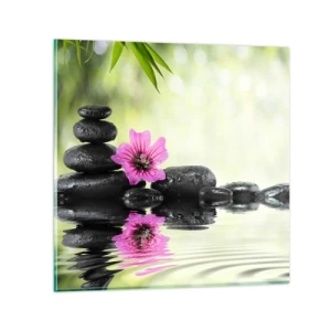 Tablou pe sticlă - Timp pentru suflet - 30x30 cm