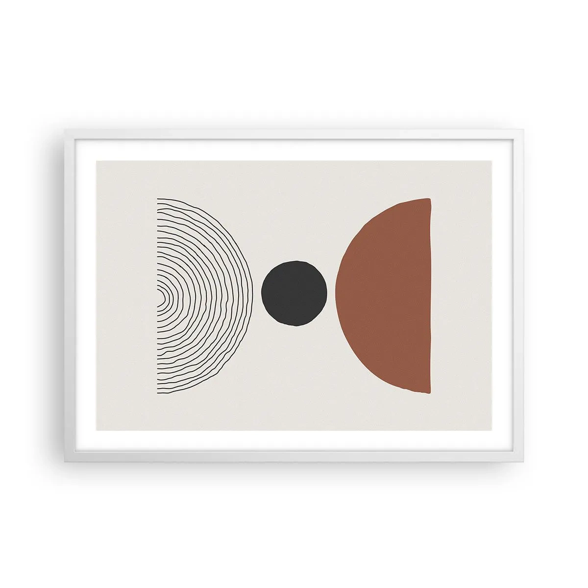 Poster în ramă albă - În centrul atenției - 70x50 cm