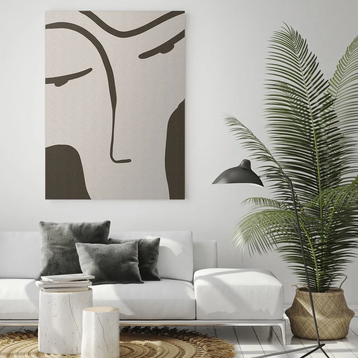 Tablou pe sticlă - Ca într-un tablou de Modigliani - 70x100 cm