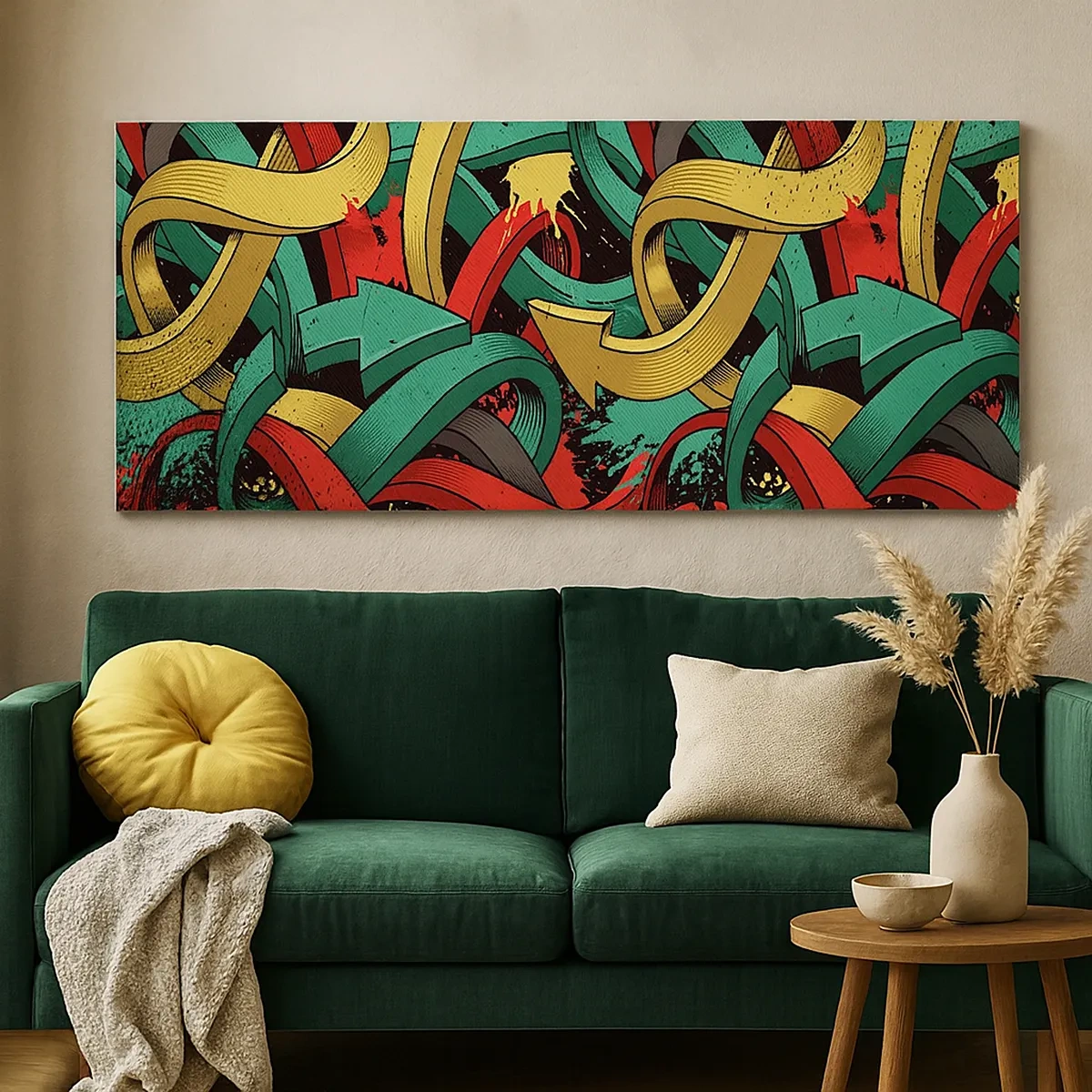 Tablou pe pânză - Pe unde să mergem? - 30x30 cm