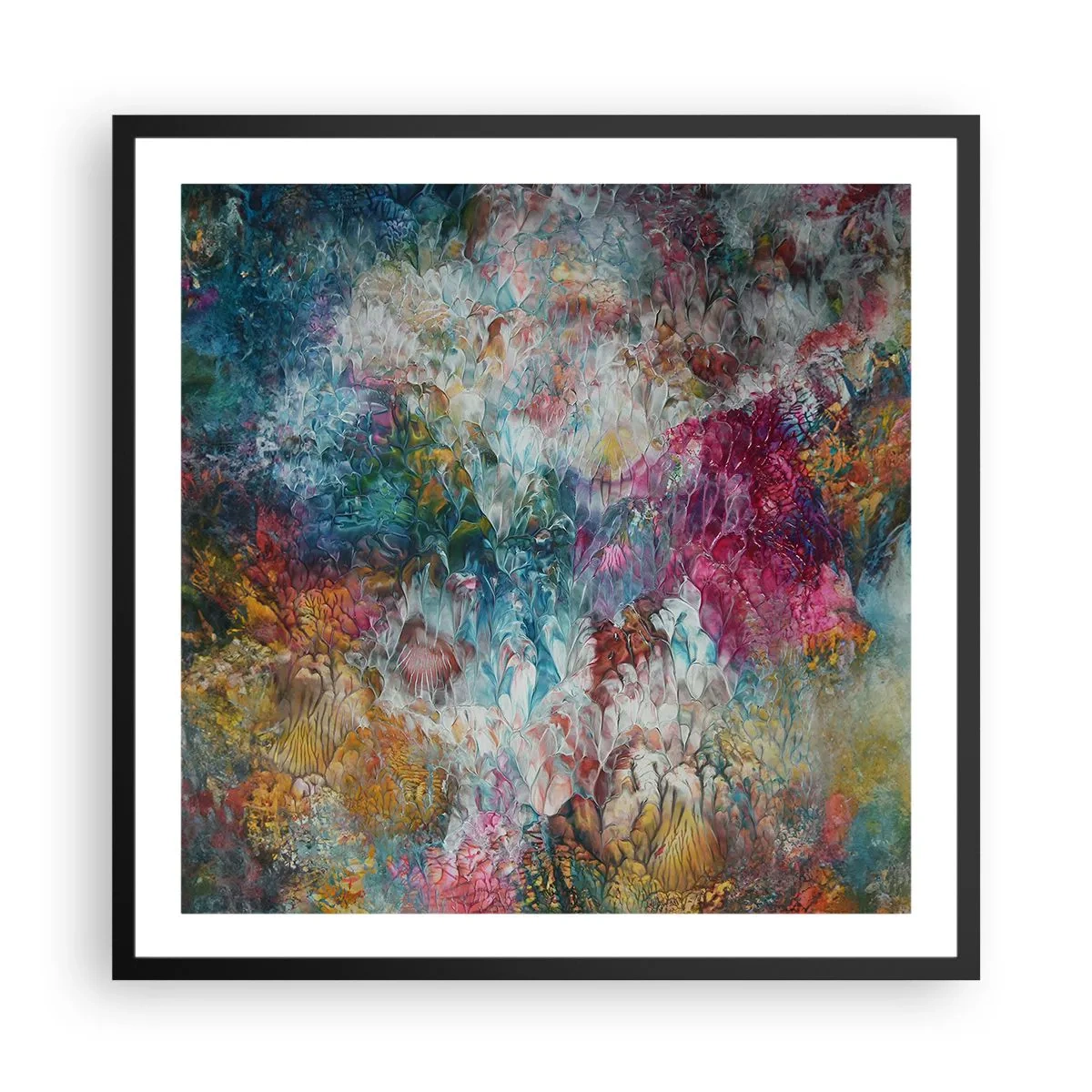 Poster în ramă neagră - În plină înflorire - 60x60 cm