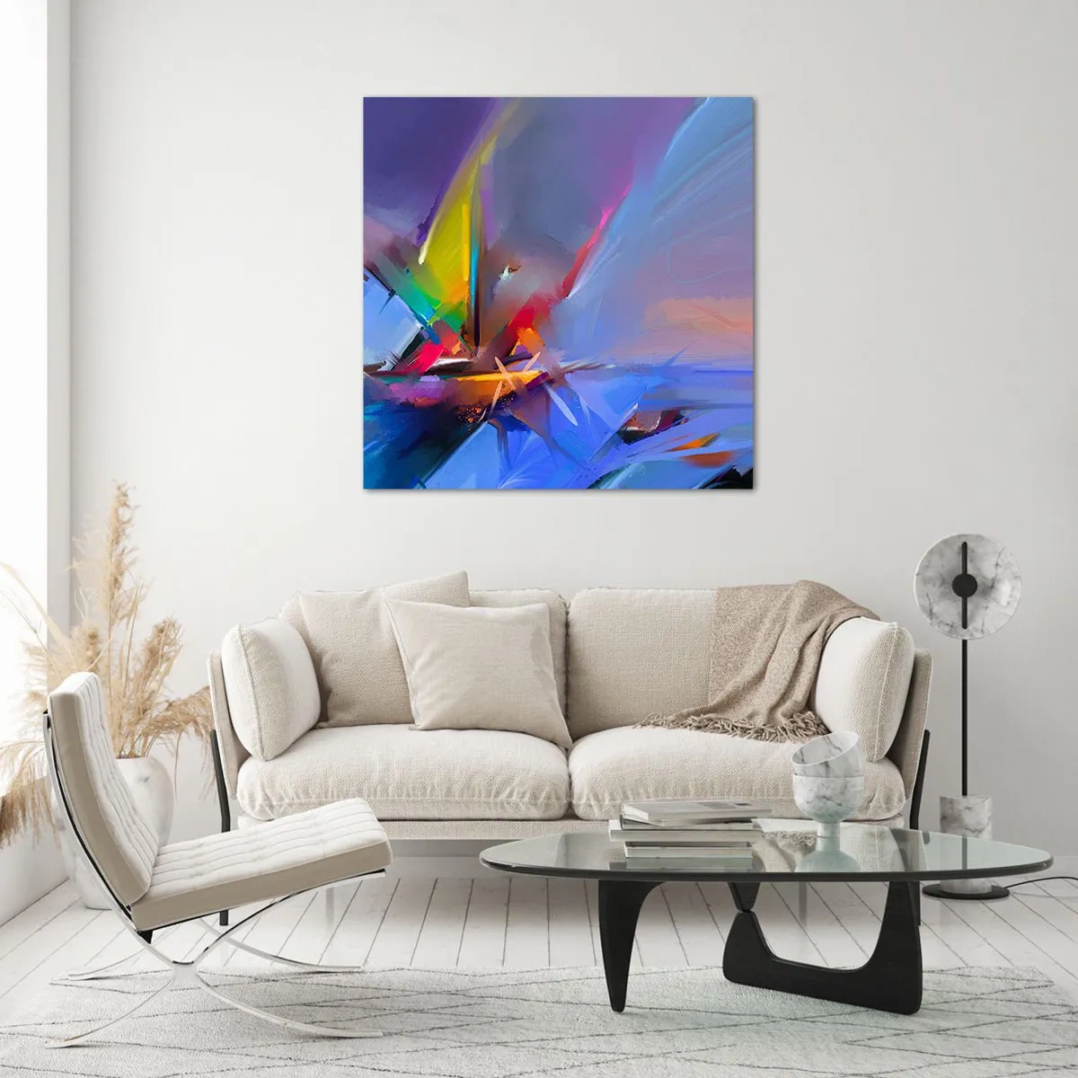 Tablou pe sticlă - Iute ca o pasăre - 60x60 cm