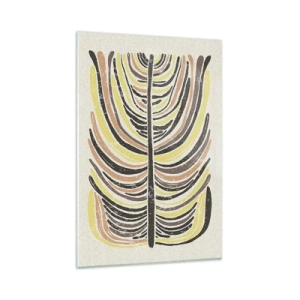 Tablou pe sticlă - Abstracția plină de viață - 80x120 cm