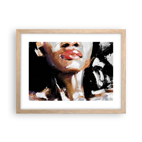 Poster în ramă de stejar deschis - Mândrie fără prejudecăți - 40x30 cm