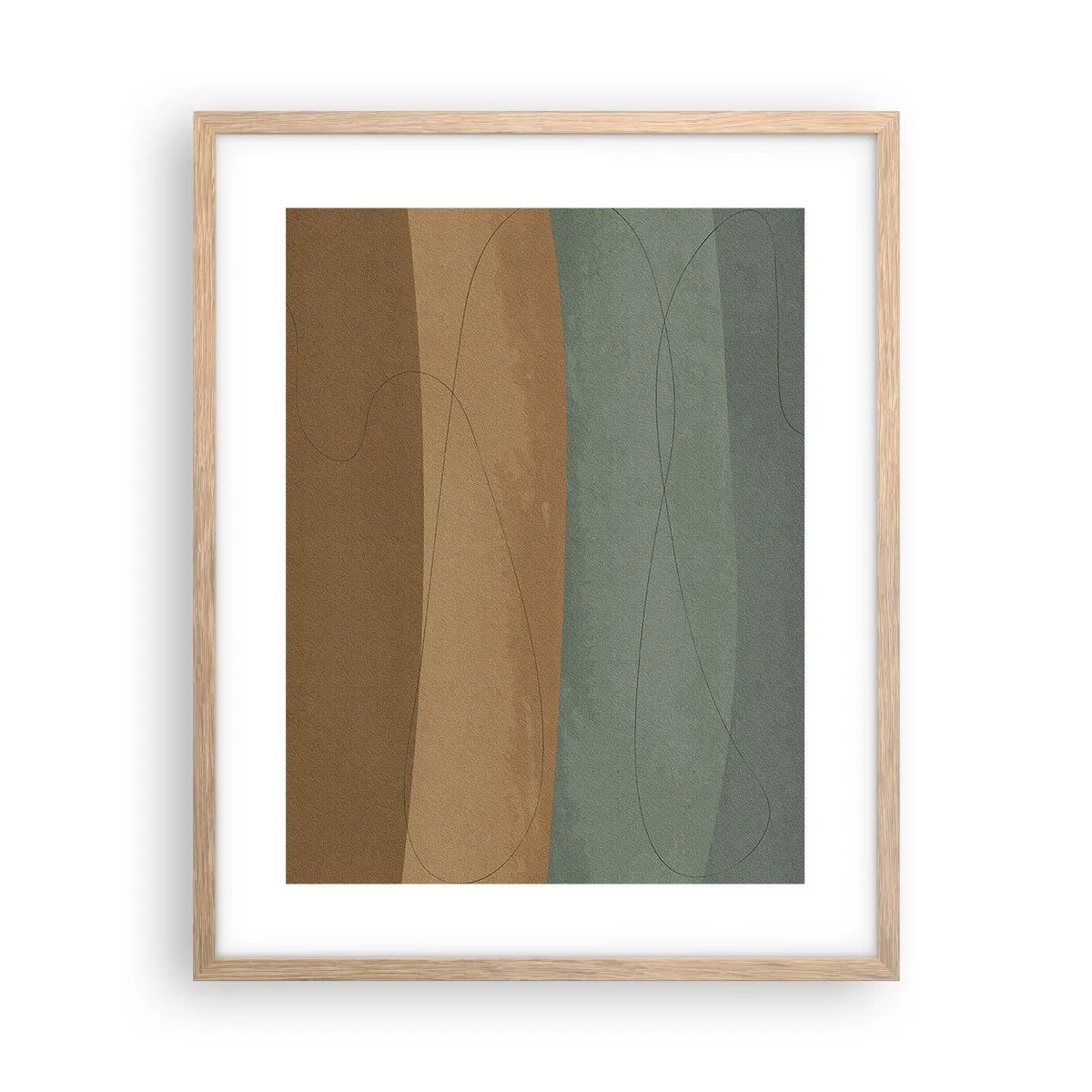 Poster în ramă de stejar deschis - Compoziție orizontală - 40x50 cm