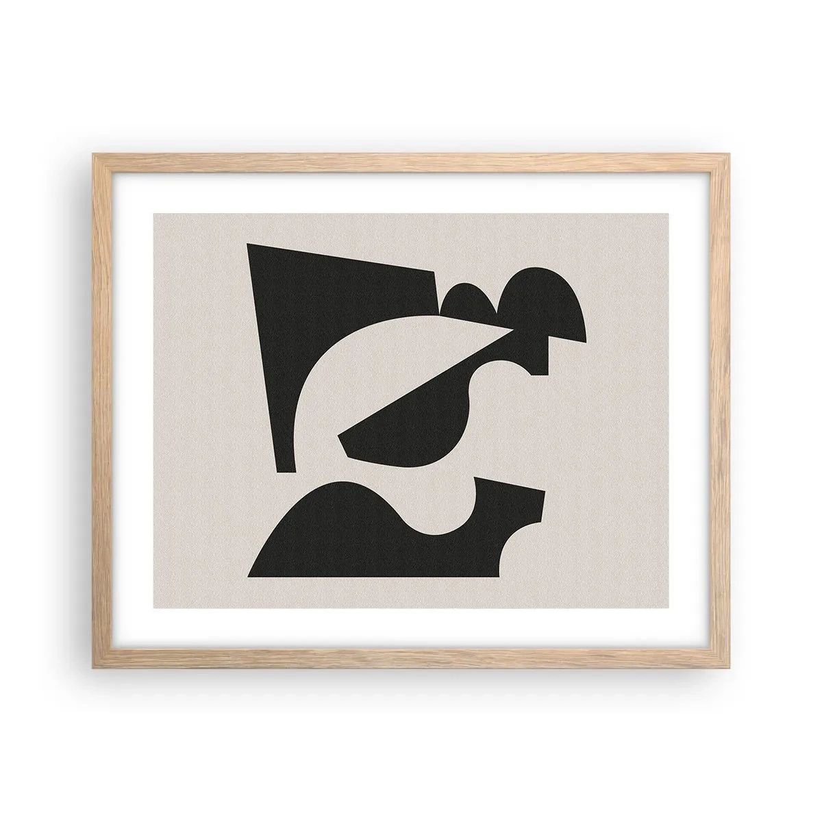 Poster în ramă de stejar deschis - Pentru autoasamblare - 50x40 cm