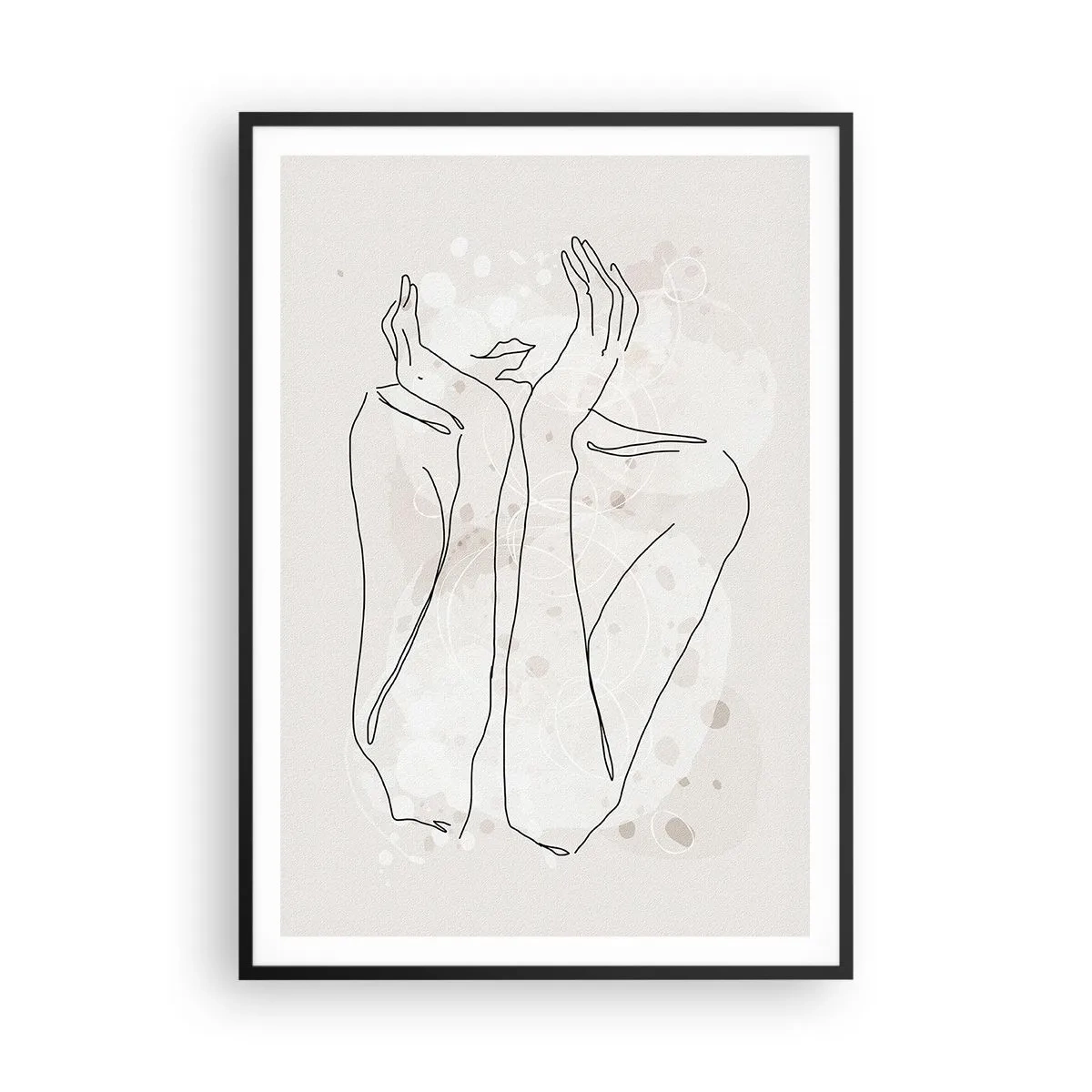 Poster în ramă neagră - Un moment pentru vis - 70x100 cm