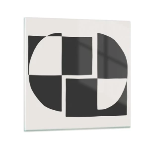 Tablou pe sticlă - Antiteză - sinteză - 70x70 cm