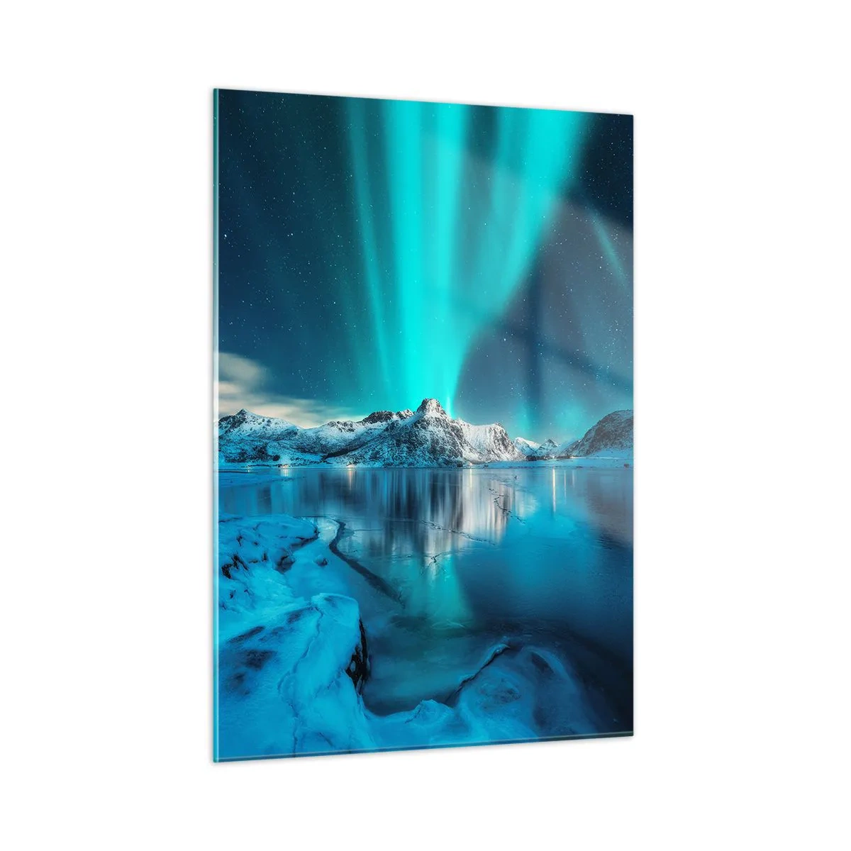 Tablou pe sticlă - Noaptea de lumină - 50x70 cm