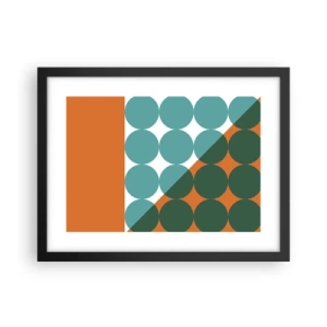 Poster în ramă neagră - Sus și pe diagonală - 40x30 cm