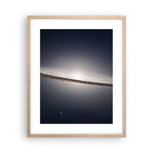 Poster în ramă de stejar deschis - Cu mult timp în urmă, într-o galaxie foarte, foarte îndepărtată... - 40x50 cm