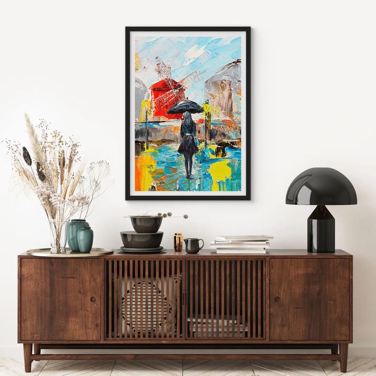 Poster în ramă neagră - Legende pariziene - 40x50 cm