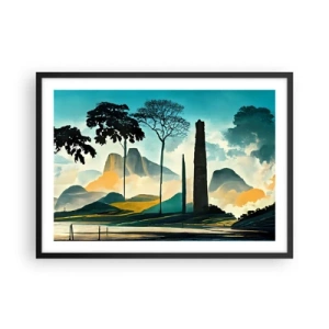 Poster în ramă neagră - Din ce în ce mai sus - 70x50 cm