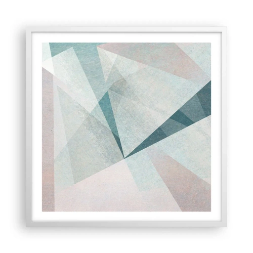 Poster în ramă albă - Calm și totuși dinamic - 60x60 cm