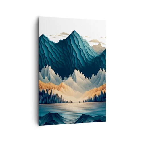 Tablou pe pânză - Peisaj montan perfect - 70x100 cm