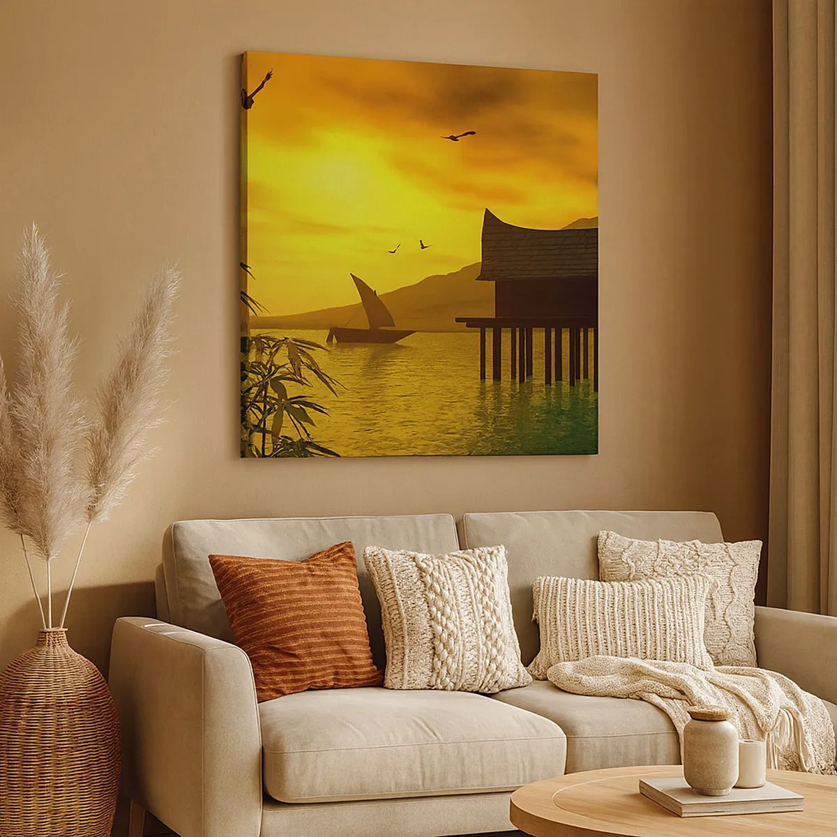 Tablou pe pânză - Pacea dorită - 30x30 cm