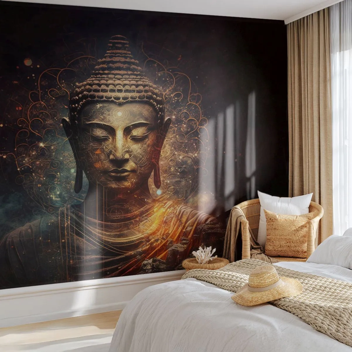 Tapet Premium Sand - Echilibru spiritual - Buddha, Meditaţie, Religie - 100x70 cm