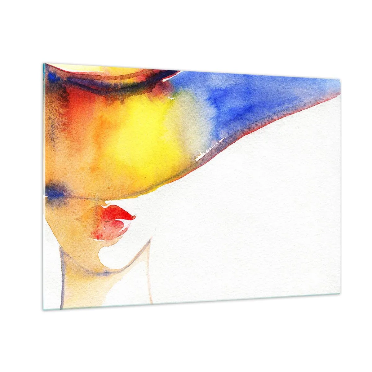 Tablou pe sticlă - Portretul unei doamne    - 100x70 cm