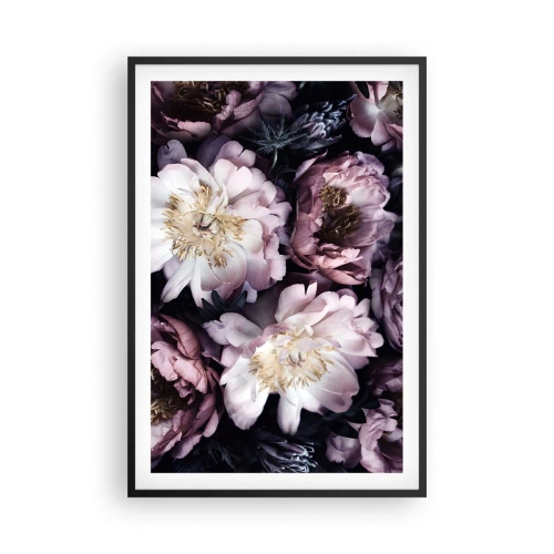 Poster în ramă neagră - Buchet în stil vechi - 61x91 cm