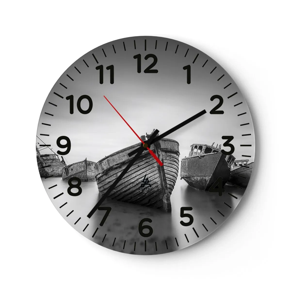 Ceas de perete - Ceas pe sticlă - Acum sunt doar amintiri... - 40x40 cm