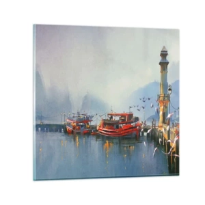 Tablou pe sticlă - La capătul lumii - 70x70 cm