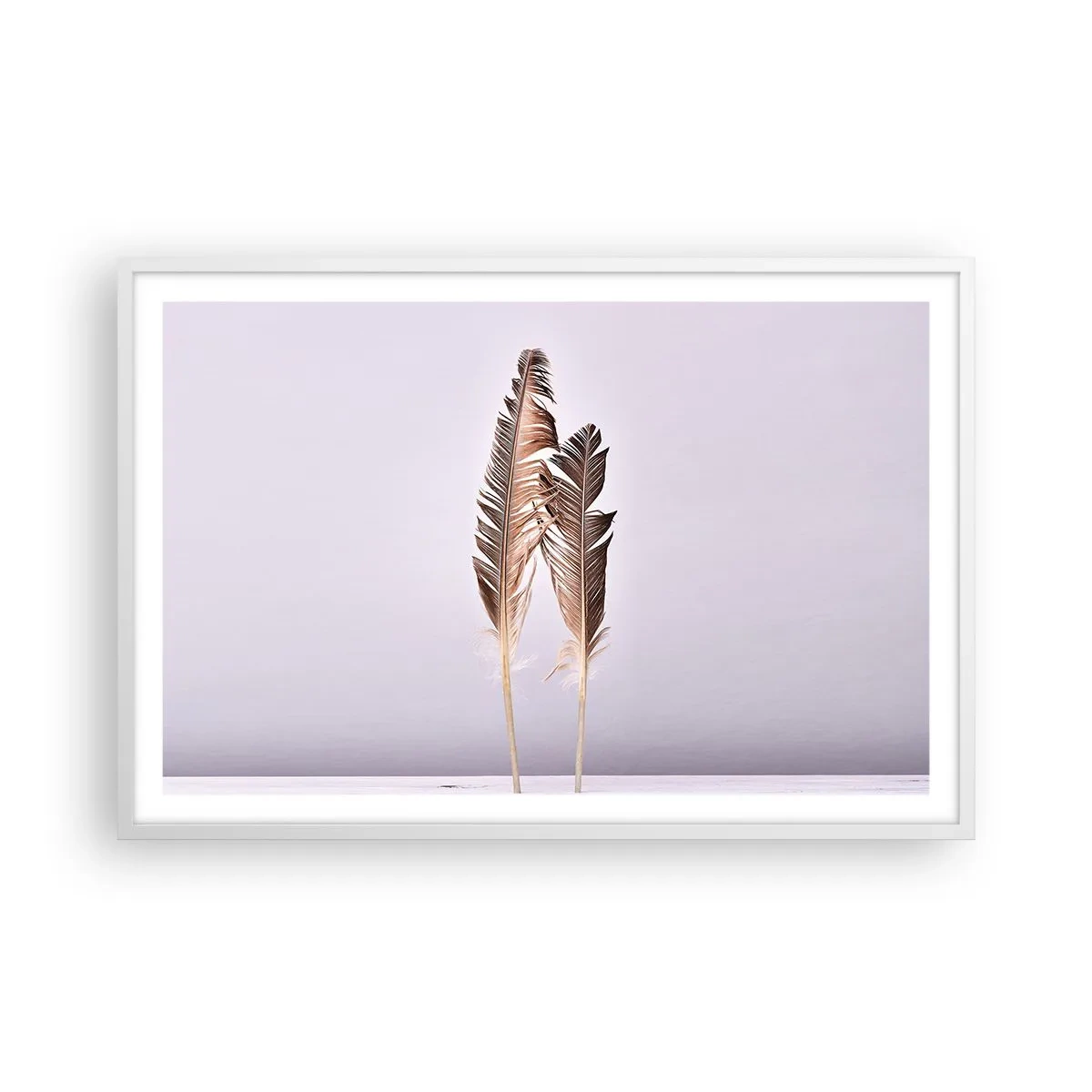 Poster în ramă albă - Împotriva neantului - 91x61 cm