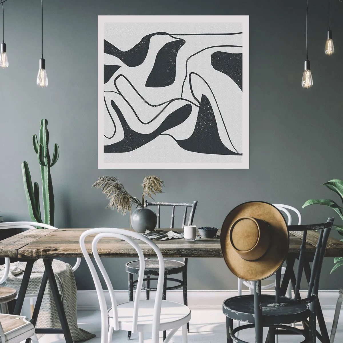 Poster - Distracție abstractă în labirint - 50x50 cm