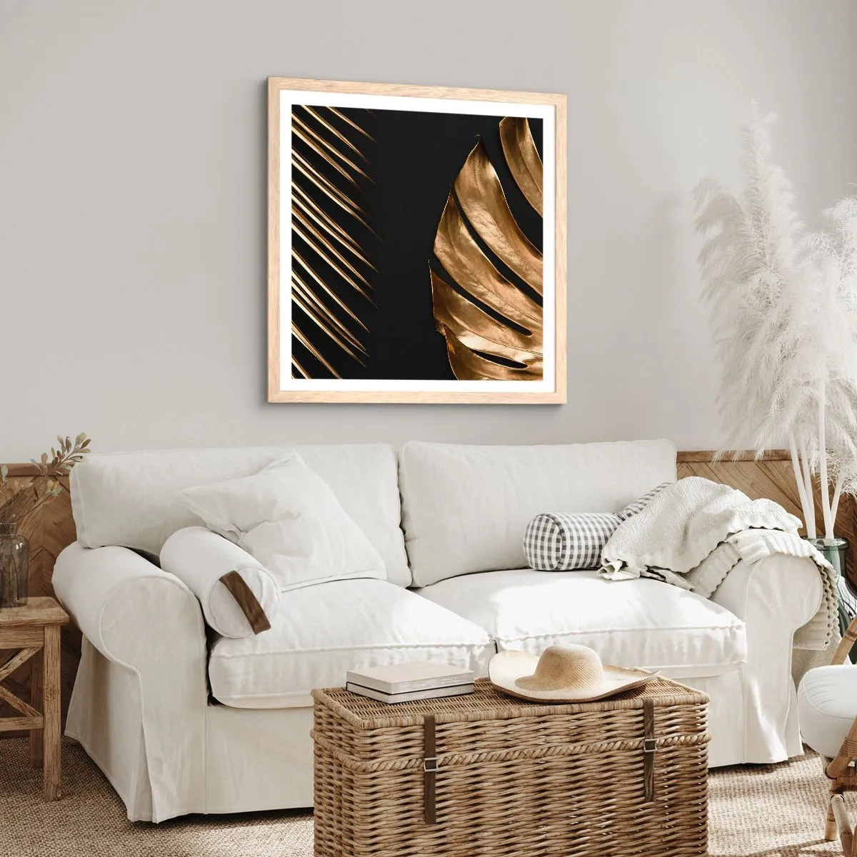 Poster în ramă de stejar deschis - Diferite și la fel de scumpe - 60x60 cm