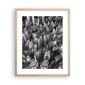 Poster în ramă de stejar deschis - Din ce în ce mai sus - 40x50 cm