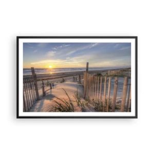 Poster în ramă neagră - Strălucirea și umbra vântului - 91x61 cm