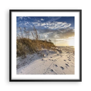 Poster în ramă neagră - Invitație la o plimbare - 50x50 cm