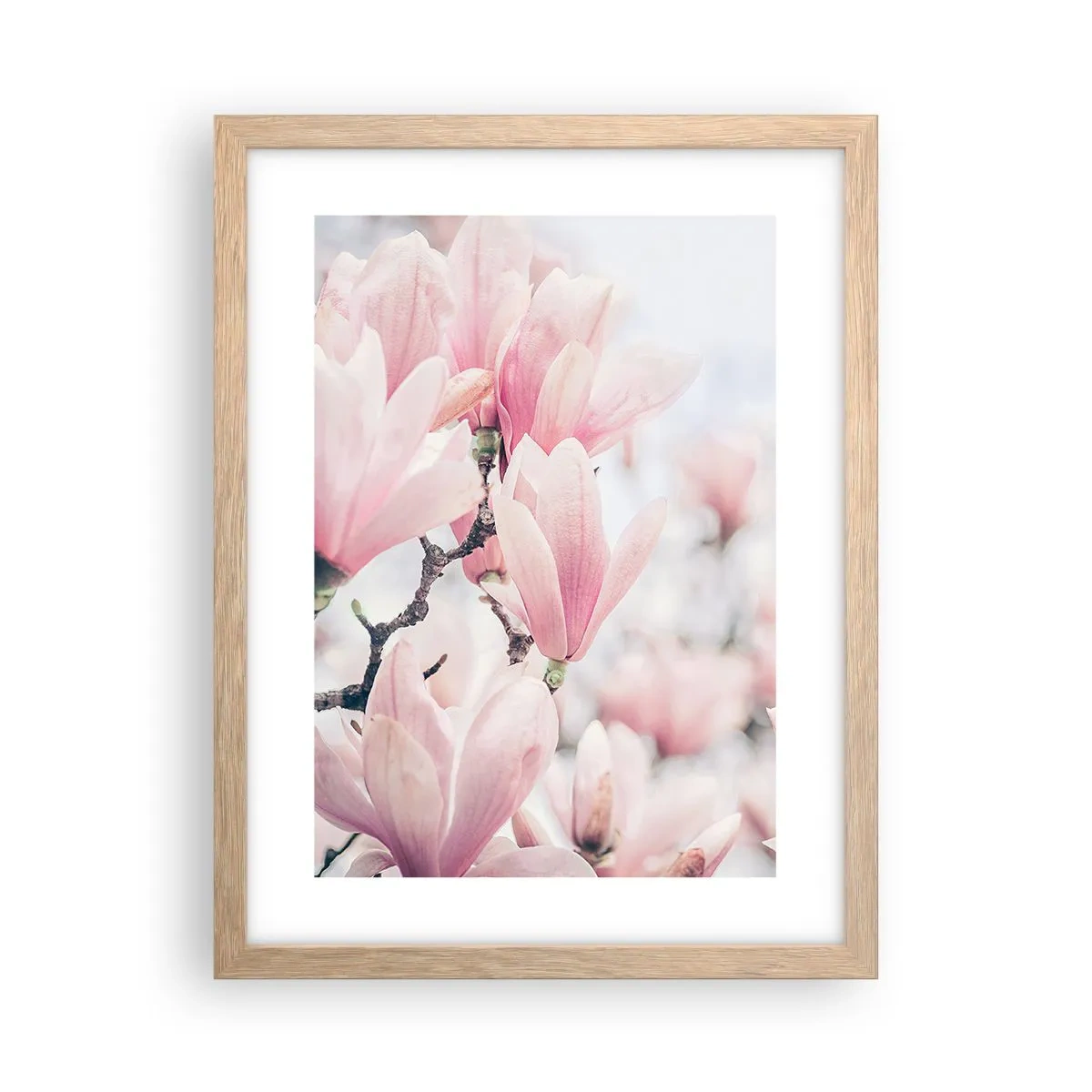 Poster în ramă de stejar deschis - Idealul de subtilitate - 30x40 cm