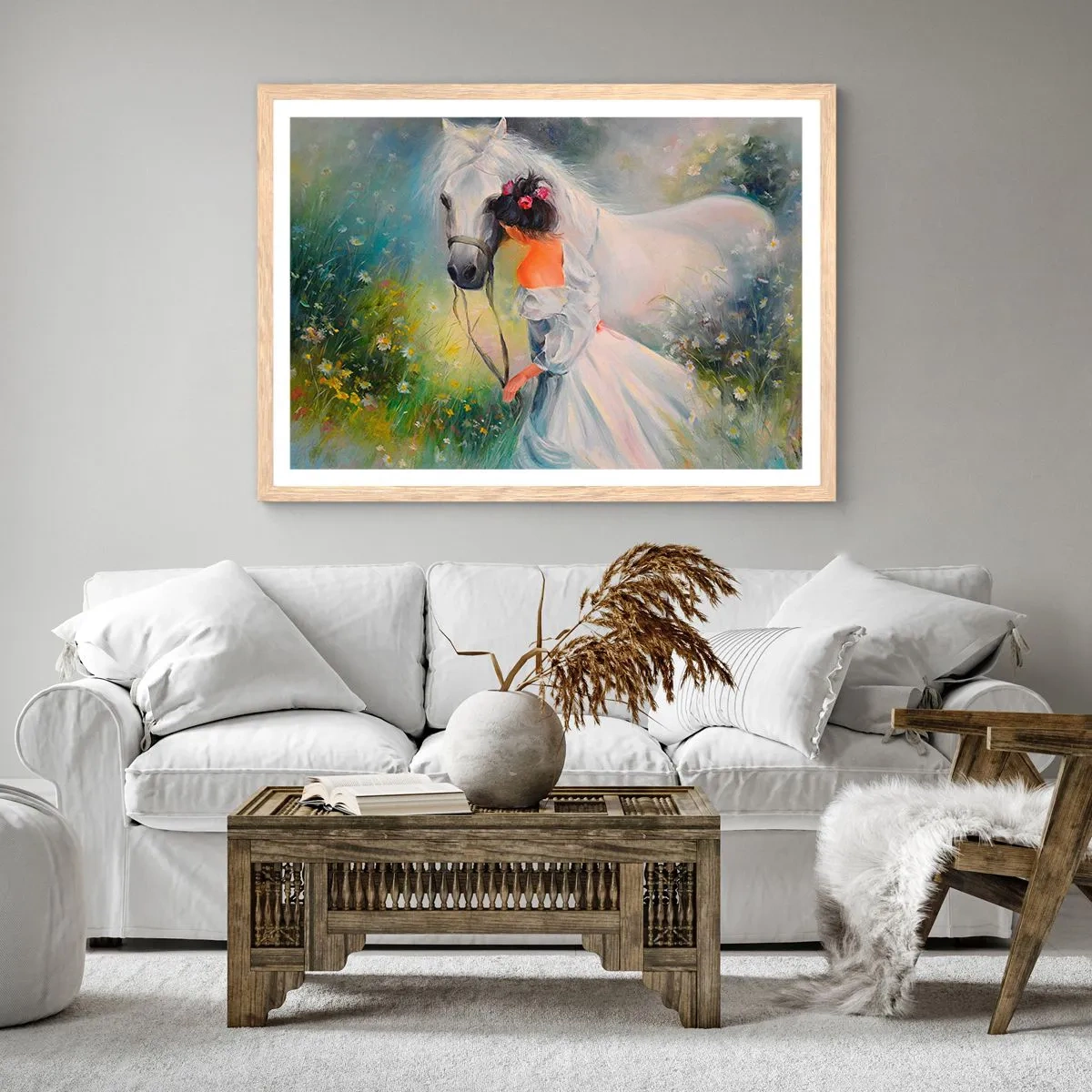 Poster în ramă de stejar deschis - Ca dintr-un vis frumos - 100x70 cm