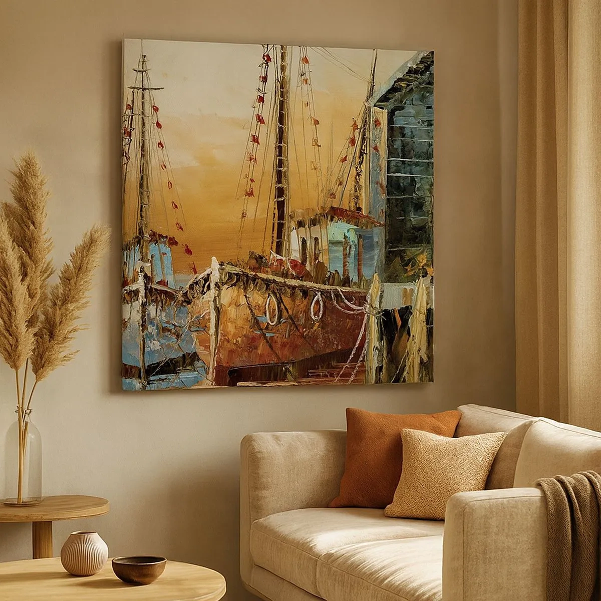 Tablou pe pânză - Întoarcere pașnică - 30x30 cm